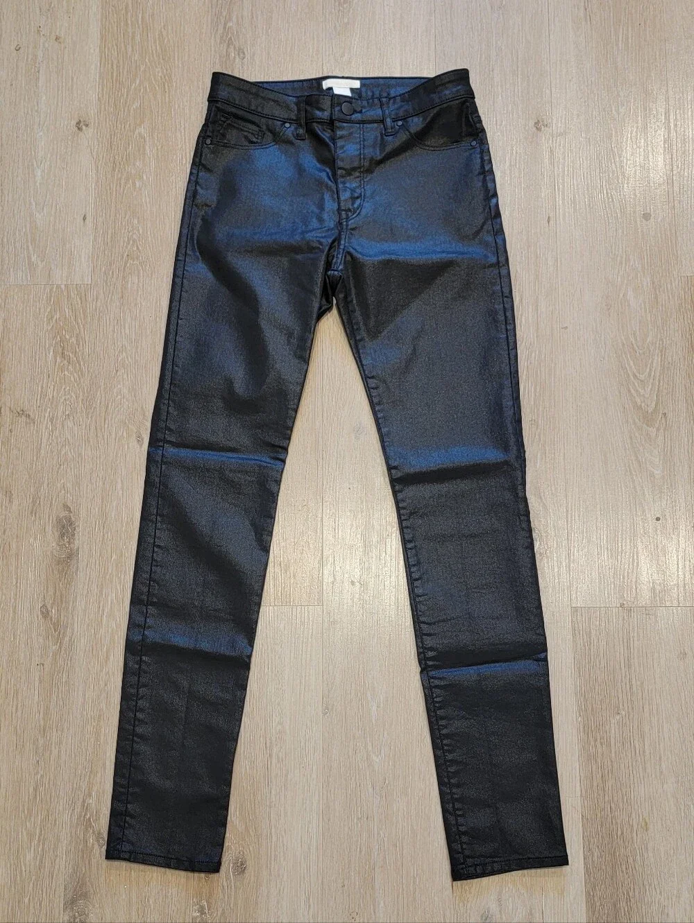 H&M shiny black skinny pants